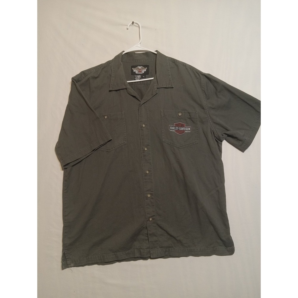 Harley Davidson Motorcycle Mechanic Shirt XL Genuine Oil Refinery Sealed Vtg